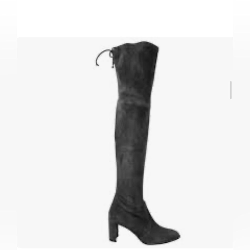 Stuart Weitzman Women's Landmark Slate Suede Over-The-Knee size 9